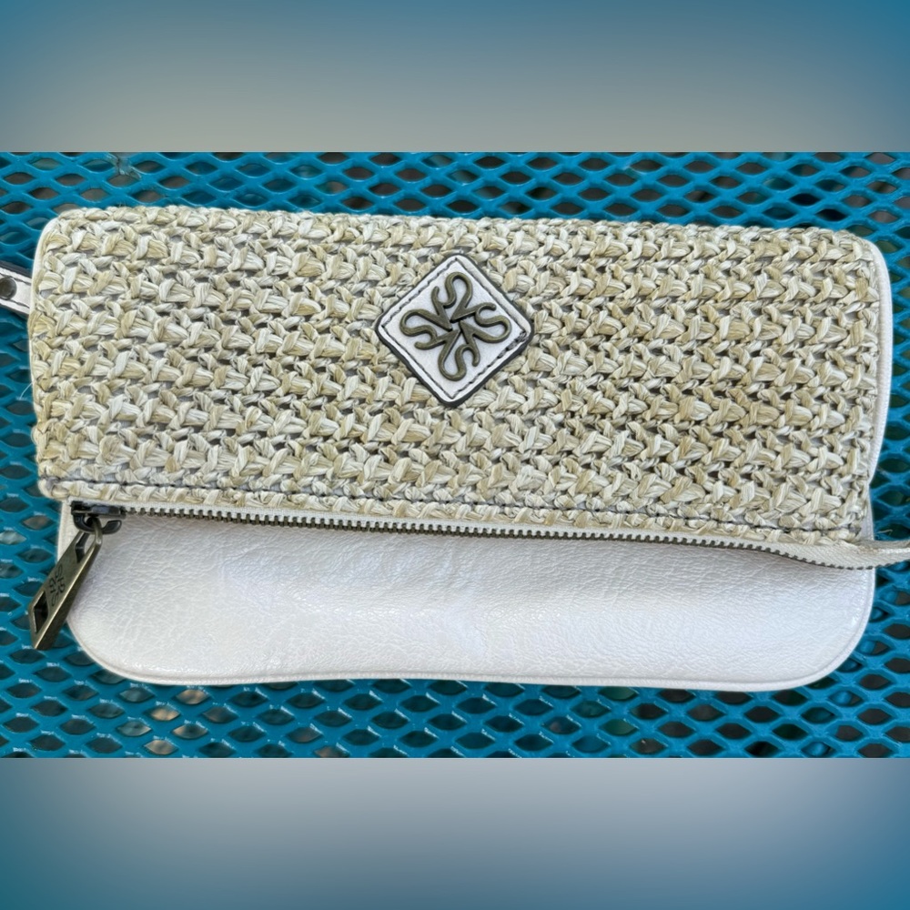Simply Vera Vera Wang Tan and White Clutch